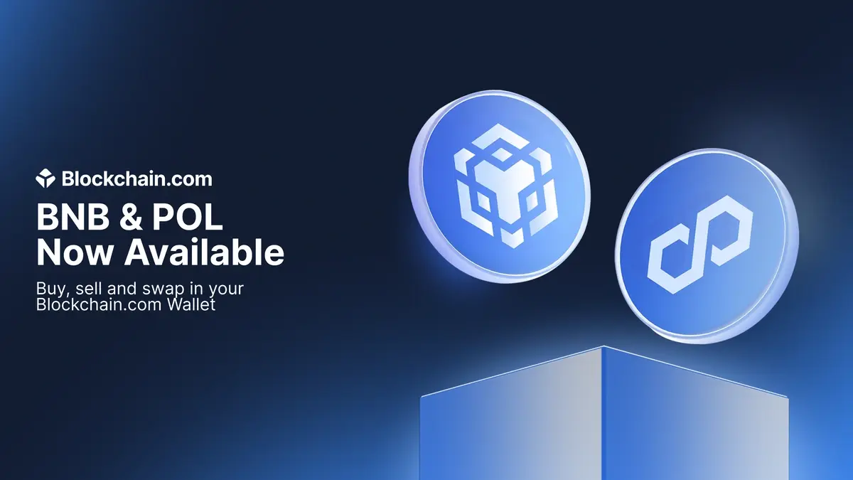 BNB and Polygon: Now on Blockchain.com By Blockchain.com